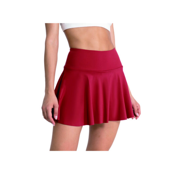 High-Waisted Pleated Tennis Skirt with Pockets