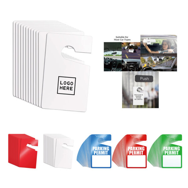 SPL382 Waterproof Parking Permit Hang Tags for Rearview Mirrors