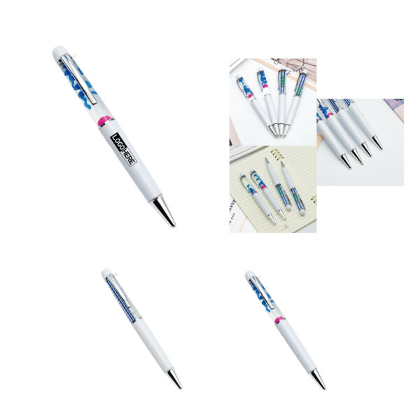 SPL388 3D Floating Pen with Customizable Liquid Design