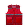 Unisex Polyester Mesh Work Vest with Zipper