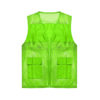Unisex Polyester Mesh Work Vest with Zipper