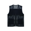 Unisex Polyester Mesh Work Vest with Zipper