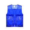 Unisex Polyester Mesh Work Vest with Zipper