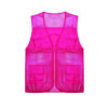 Unisex Polyester Mesh Work Vest with Zipper