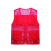 Unisex Polyester Mesh Work Vest with Zipper