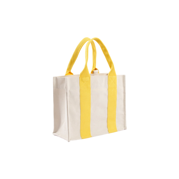 Heavy Canvas Grocery Tote with Cotton Web Shoulder Straps