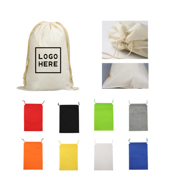 SPL404 Lightweight Non-Woven Drawstring Tote Bag in Small Size