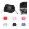 Luxurious Round Drawstring Cosmetic Bag with Waterproof Coating
