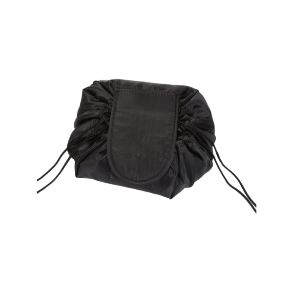 Luxurious Round Drawstring Cosmetic Bag with Waterproof Coating