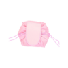 Luxurious Round Drawstring Cosmetic Bag with Waterproof Coating