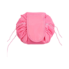 Luxurious Round Drawstring Cosmetic Bag with Waterproof Coating