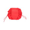 Luxurious Round Drawstring Cosmetic Bag with Waterproof Coating