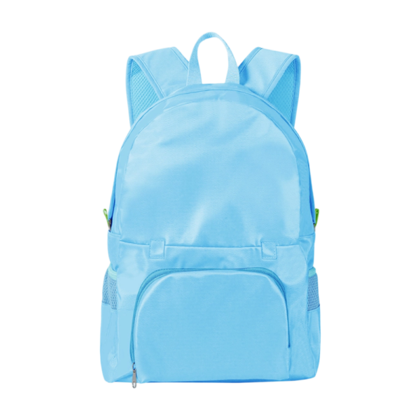 Dual Use Foldable Light Backpack with Zippered Pocket