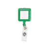 Square Retractable Badge Holder with Metal Clip