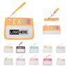 Waterproof Transparent PVC Cosmetic Bag with Embroidered Letters