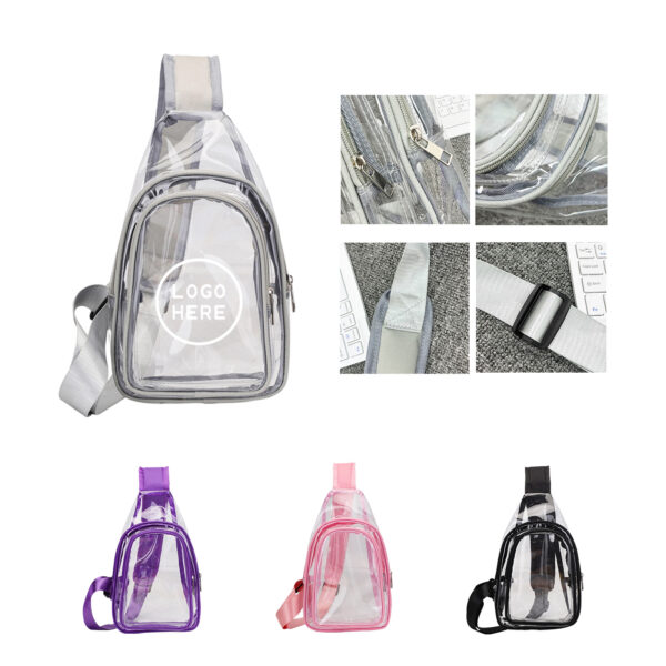 SPL423 Innovative Transparent PVC Crossbody Bag for Daily Use