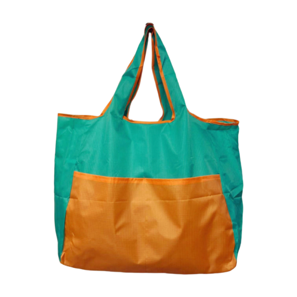 Waterproof Large-Capacity Collage-Colored Foldable Shopping Tote Bag