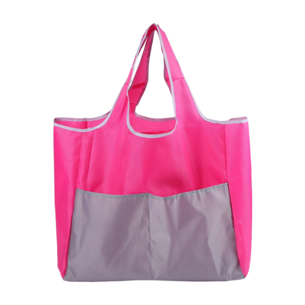 Waterproof Large-Capacity Collage-Colored Foldable Shopping Tote Bag