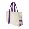 Custom Logo Canvas Tote Bag with Color Matching Details