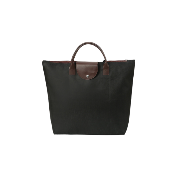 Reusable Oxford Shopping Bag with Printed Pattern and Long Handles