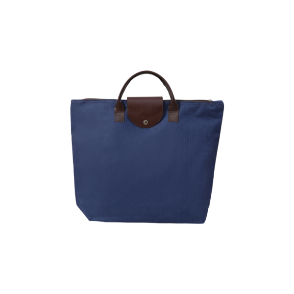 Reusable Oxford Shopping Bag with Printed Pattern and Long Handles