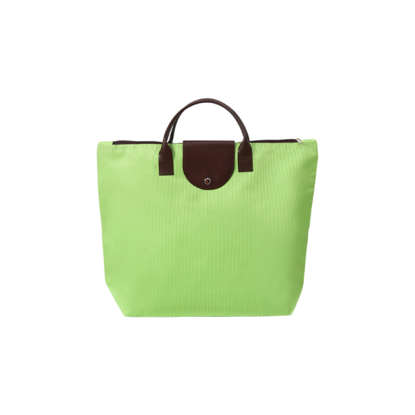 Reusable Oxford Shopping Bag with Printed Pattern and Long Handles