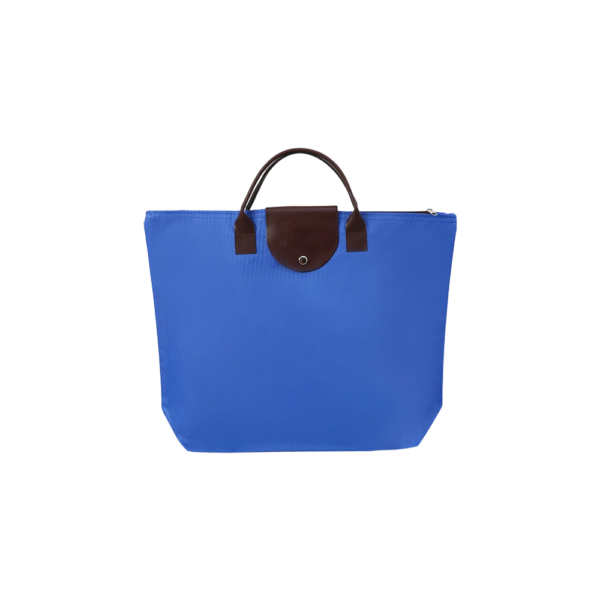 Reusable Oxford Shopping Bag with Printed Pattern and Long Handles