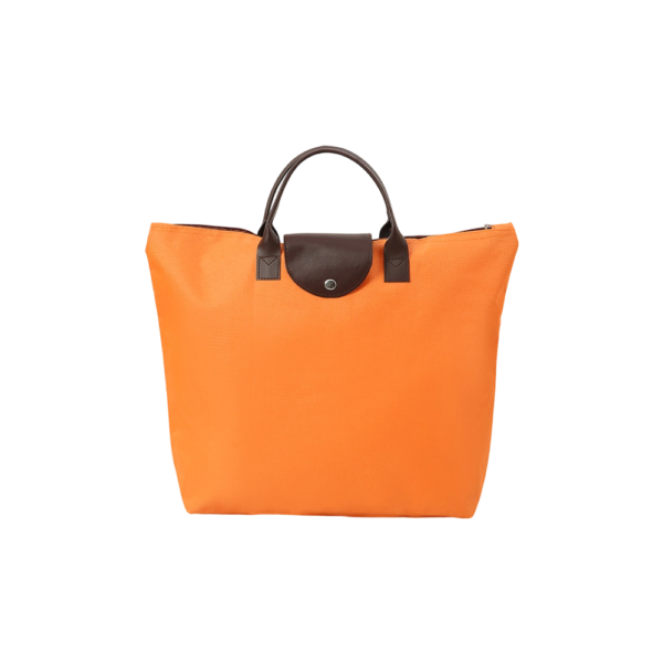 Reusable Oxford Shopping Bag with Printed Pattern and Long Handles
