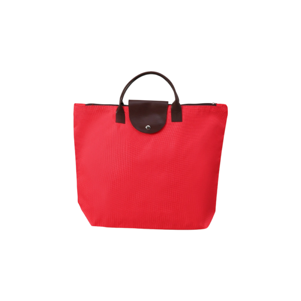 Reusable Oxford Shopping Bag with Printed Pattern and Long Handles