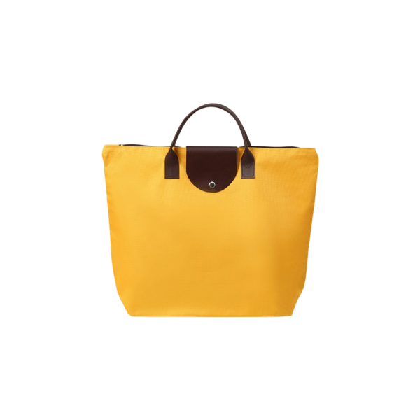 Reusable Oxford Shopping Bag with Printed Pattern and Long Handles