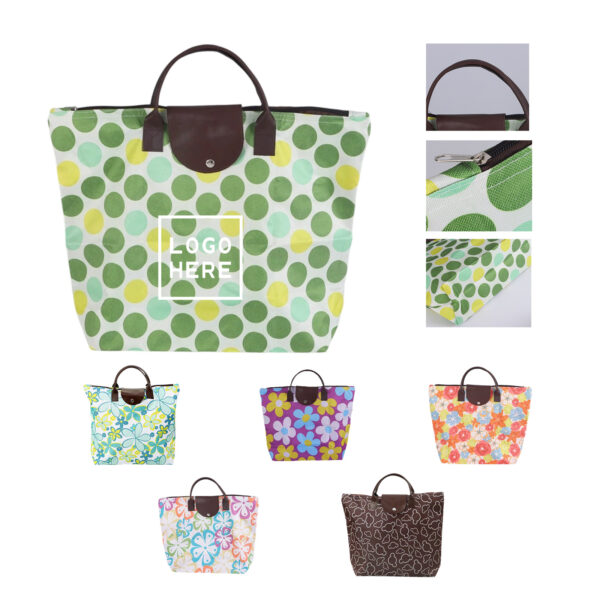 SPL437 Oxford Fabric Shopping Tote Daily Bag with Waterproof Design