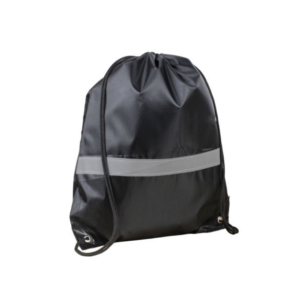 Reflective Custom Drawstring Backpack for Gym and Jogging