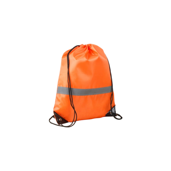 Reflective Custom Drawstring Backpack for Gym and Jogging