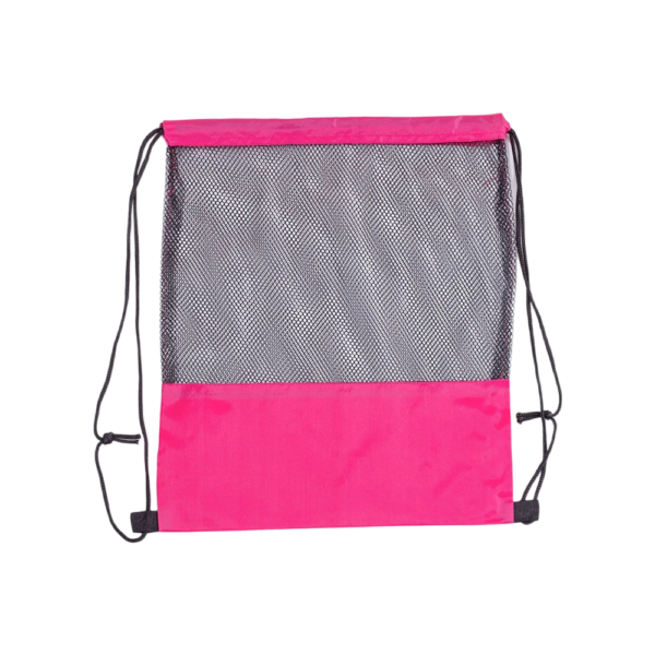 Mesh Promotional Drawstring Backpack Cinch Up with Adjustable Straps