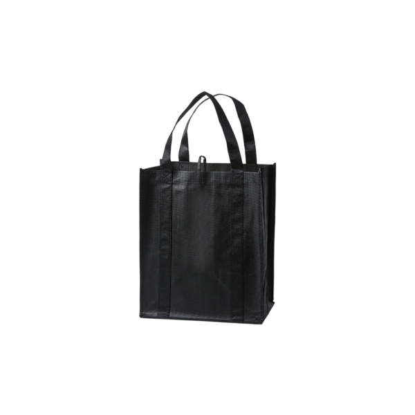 Non Woven Fabric Reusable Handled Shopping Tote Bags with Reinforced Seam