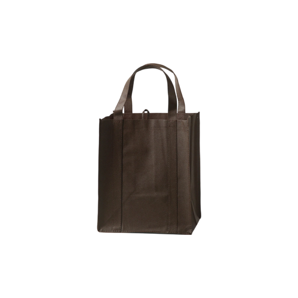Non Woven Fabric Reusable Handled Shopping Tote Bags with Reinforced Seam