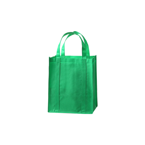 Non Woven Fabric Reusable Handled Shopping Tote Bags with Reinforced Seam