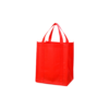 Non Woven Fabric Reusable Handled Shopping Tote Bags with Reinforced Seam