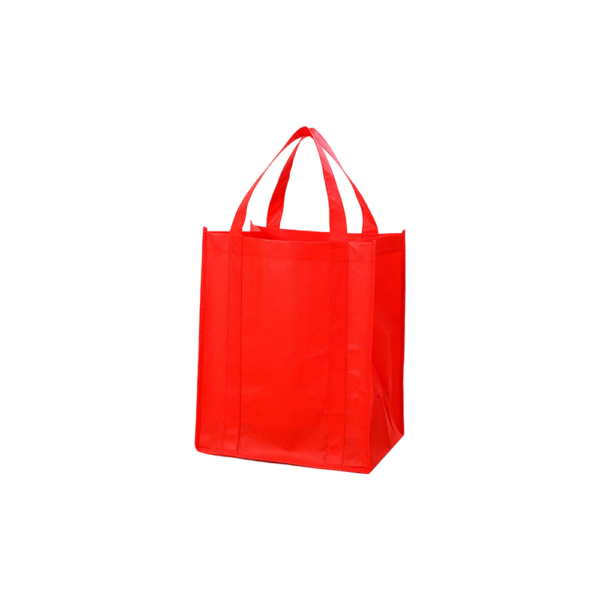 Non Woven Fabric Reusable Handled Shopping Tote Bags with Reinforced Seam
