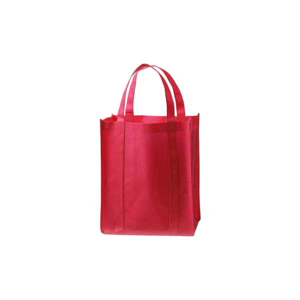 Non Woven Fabric Reusable Handled Shopping Tote Bags with Reinforced Seam