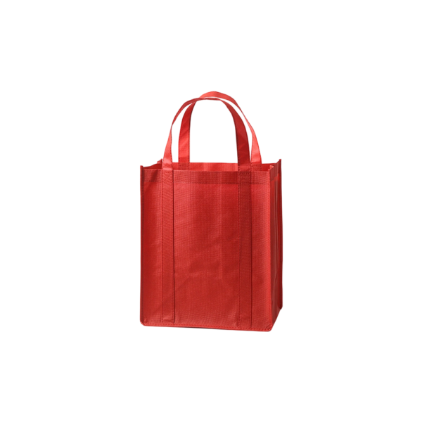 Non Woven Fabric Reusable Handled Shopping Tote Bags with Reinforced Seam