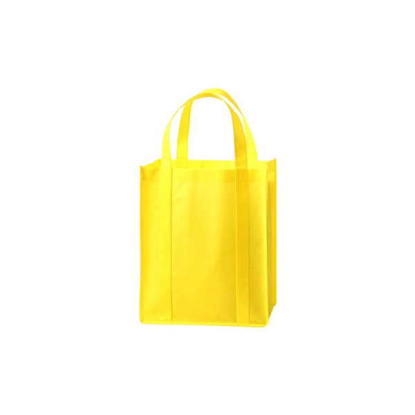 Non Woven Fabric Reusable Handled Shopping Tote Bags with Reinforced Seam