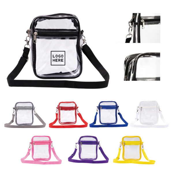 Clear Crossbody Bag with Adjustable Shoulder Strap