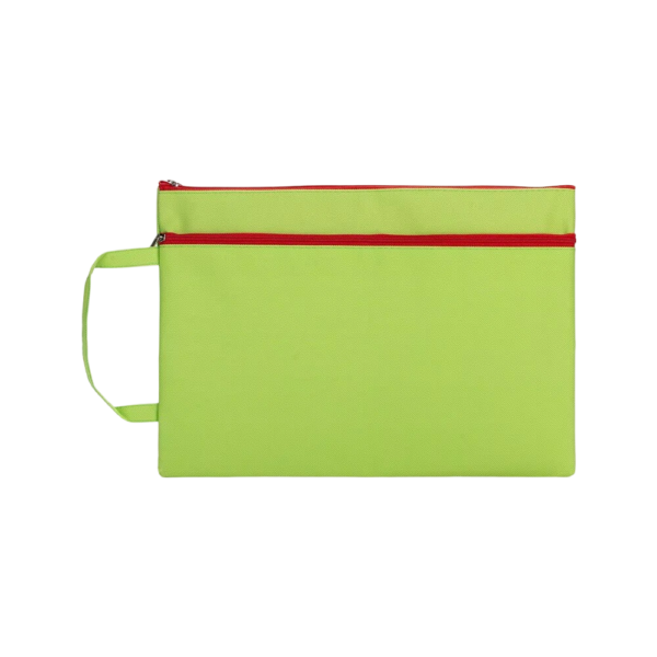 A4 Document Double Layer Folder with Zipper and High Capacity