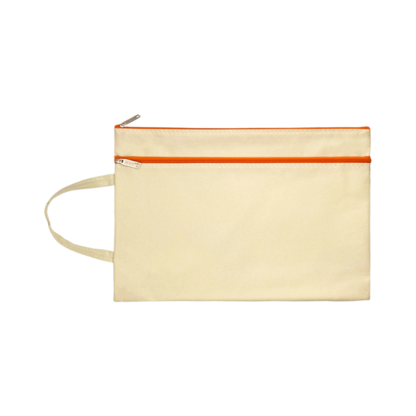 A4 Document Double Layer Folder with Zipper and High Capacity