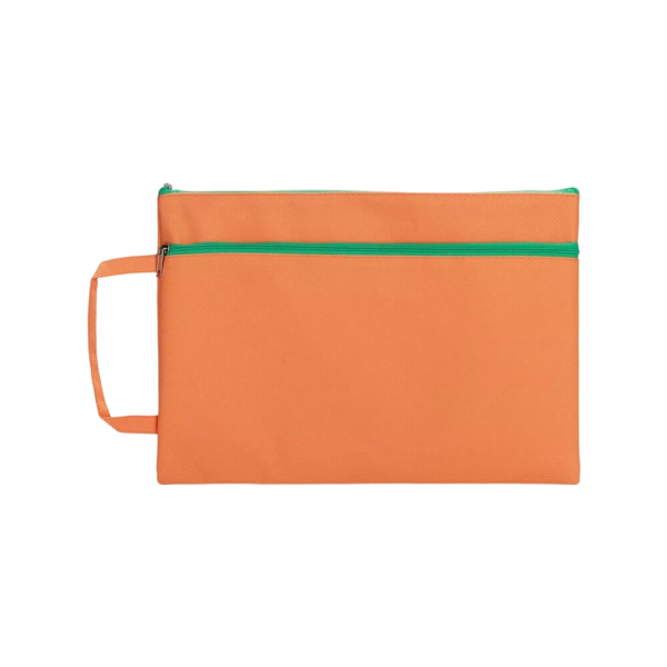 A4 Document Double Layer Folder with Zipper and High Capacity