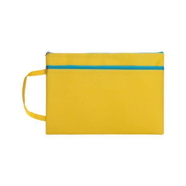 A4 Document Double Layer Folder with Zipper and High Capacity