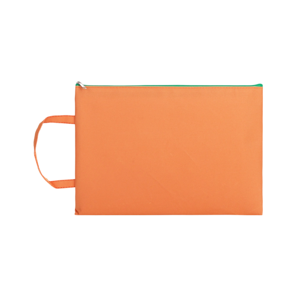A4 Zippered File Bag Made of Oxford Cloth