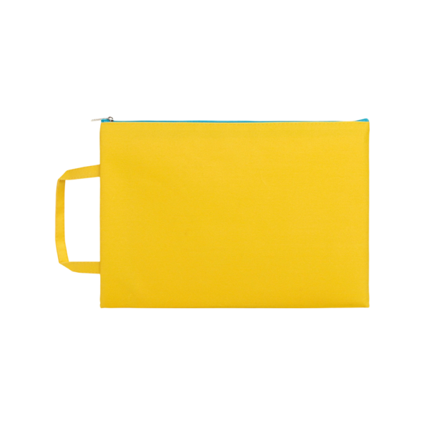 A4 Zippered File Bag Made of Oxford Cloth