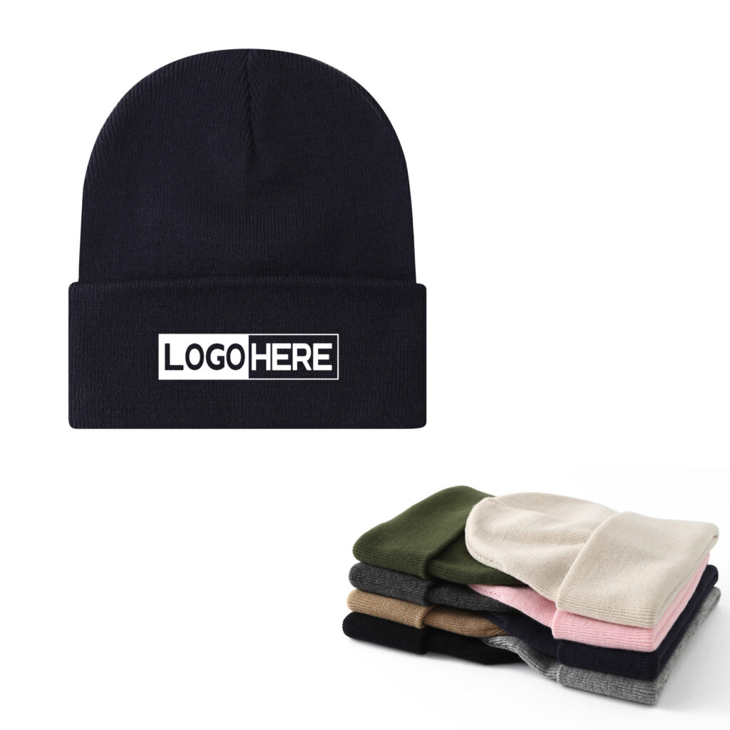 Acrylic Cuffed Knitted Beanie